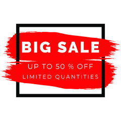 red sale banner