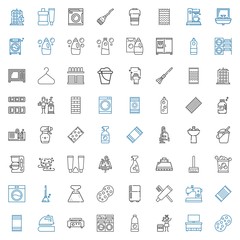 Sticker - household icons set