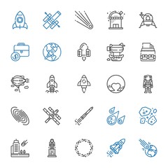 Wall Mural - rocket icons set