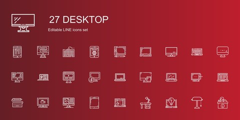 Sticker - desktop icons set