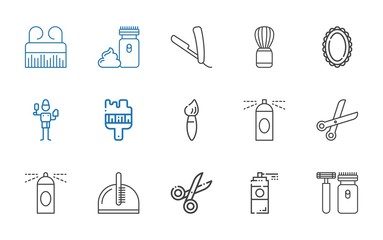 Sticker - hair icons set