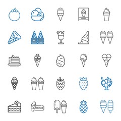 Sticker - strawberry icons set