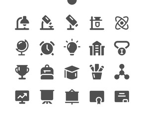 Poster - Education v1 UI Pixel Perfect Well-crafted Vector Solid Icons 48x48 Ready for 24x24 Grid for Web Graphics and Apps. Simple Minimal Pictogram