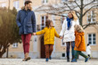 © pikselstock - Affectionate young family enjoying their day in a city