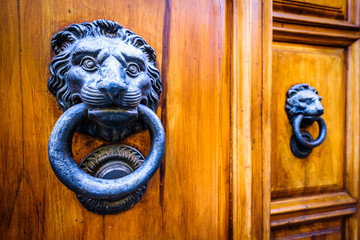 Canvas Print - old doorknocker