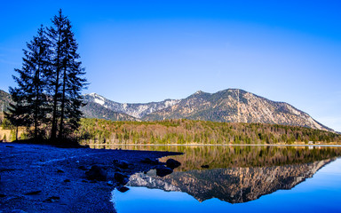 Canvas Print - walchensee lake in bavaria