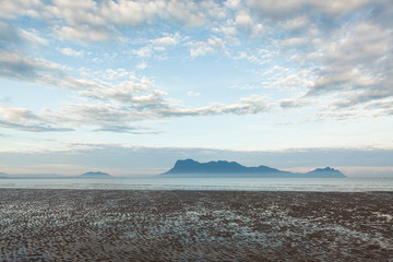 Wall Mural - Dawn at beach in Bako national park Borneo Malaysia