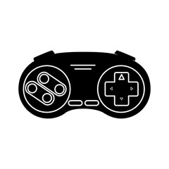 Sticker - control game nineties style isolated icon