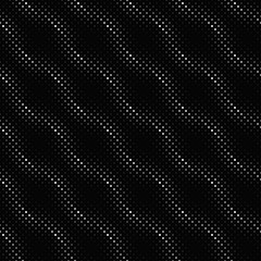 Poster - Seamless geometrical black white circle pattern background - abstract vector illustration from dots and circles