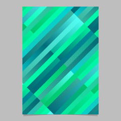 Poster - Trendy diagonal rectangle flyer - abstract vector brochure template illustration