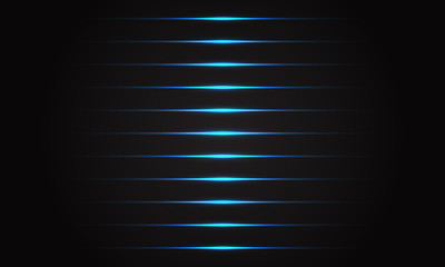 Abstract blue line light on black shadow luxury futuristic technology background vector illustration.