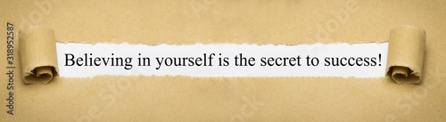 Cuadros en Lienzo Believing in yourself is the secret to success!