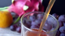Red Grape Juice For Healthy Food And Fruit Drinking Concept
