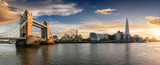 Fototapeta Fototapeta Londyn - Tower Bridge Over River Against Sky During Sunset