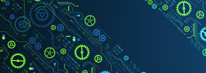 Poster - Abstract technology concept. Computer code background. Vector illustration