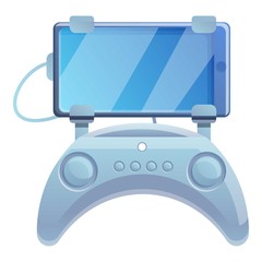 Poster - Drone control joystick icon. Cartoon of drone control joystick vector icon for web design isolated on white background