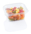 fruit jellies marmalade in a plastic food box