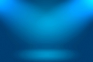 Wall Mural - Blue gradient abstract background empty room with space for your text and picture