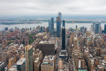 Aerial View Of Manhattan Skyscrapers