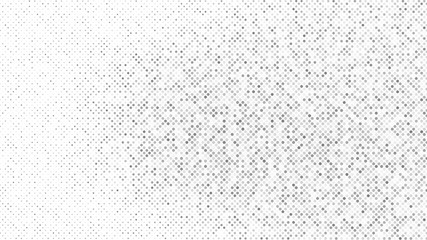 Modern halftone white and grey background. Design decoration concept for web layout, poster, banner. Vector light abstract technology halftone background. Abstract geometric backdrop with polka dots.