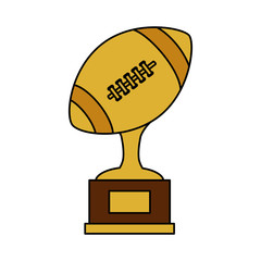 Poster - ball american football trophy isolated icon