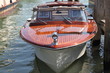 motorówka ,łódka z drzewa mahoniowego,Wenecja