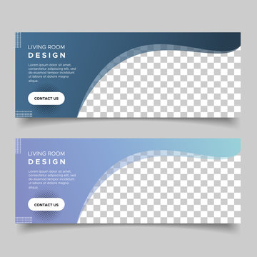 Minimalist design banner templates