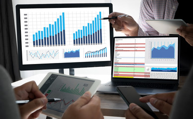 Poster - work hard Data Analytics Statistics Information Business Technology.