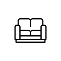 Wall Mural - Simple sofa line icon.