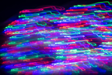 Colorful abstract light wave pattern