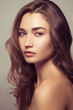© alesgon - Portrait of a beautiful girl with natural makeup. Beauty style shot. Clean skin and hair. Close up.