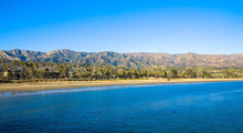 Santa Ynez Mountains Beyond Beach, California