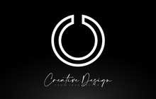 Monogram O Letter Logo Design With Creative Lines Icon Design Vector.