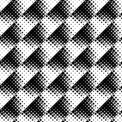 Poster - Square pattern background - abstract black and white vector graphic design from rounded squares