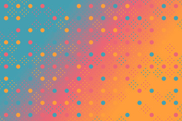 Poster - Abstract geometrical circle pattern background - colorful geometric vector graphic design with circles