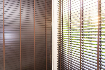 Wall Mural - Blinds curtain window decoration interior of room