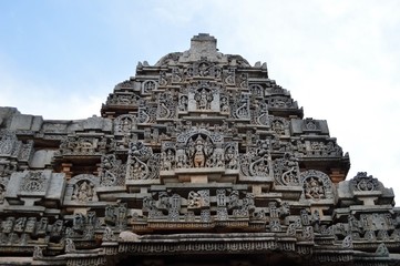 Wall Mural - Veera Narayana Hoysala temple , Belavadi, Karnataka, India