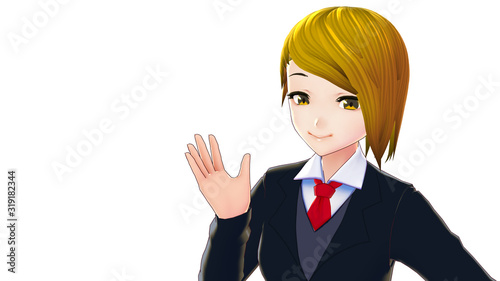 Featured image of post Waving Hand Anime Download this free vector about young people waving hand and discover more than 11 million professional graphic resources on freepik