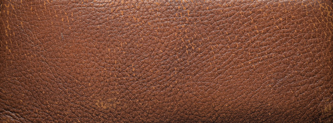 Wall Mural - Wide Brown Leather Texture Background simple surface used us backdrop products design