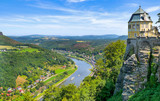 Elbe bei Königstein in Sachsen