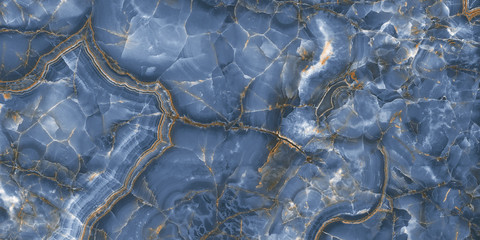 Sticker - Onyx Marble Natural Background Design, blue onyx marble texture background, blue abstract background