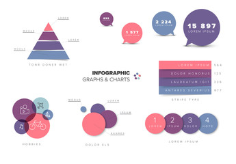 Poster - Collection of Infographic charts