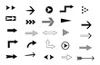 © Renat - Set of black Arrows icon vector collection