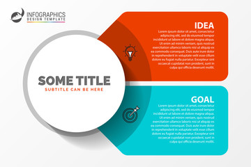 infographic design template. creative concept with 2 steps