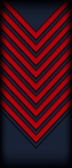 Poster - abstract dark with red line overlap layers background