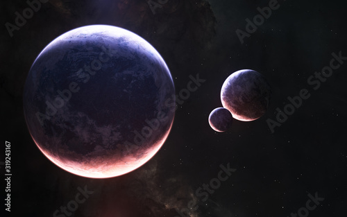 planets-of-deep-space-in-light-of-red-and-blue-stars-science-fiction-elements-of-this-image-furnished-by-nasa