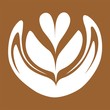 Latte Coffee Art Logo Vector