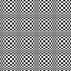 seamless op art black white pattern