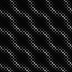 Poster - Black and white star pattern background - geometrical monochrome vector graphic