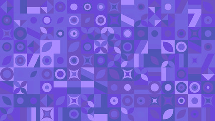 Poster - Chaotic geometrical pattern desktop background - random abstract colorful vector graphic design